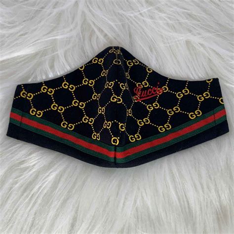 gucci face mask crystal